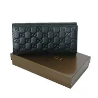 gucci donne portafoglio -154-pression-fleurs-nero